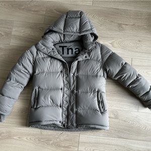 Aritzia TNA Superpuff in Taupe - size XS